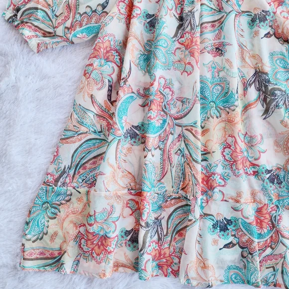 Cupshe Floral Swimsuit‎ Coverup Dress - Picture 3 of 5